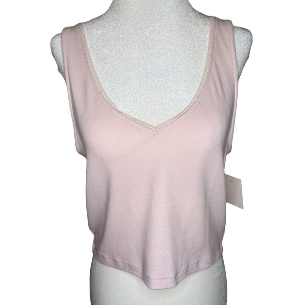 Abound V-Neck Tank Top Sleeveless Casual Everyday Layering Pink XL NWT